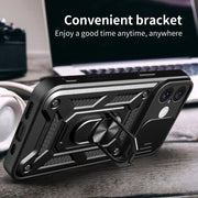 For iPhone 16 Sliding Camera Cover Design TPU+PC Phone Case(Silver)