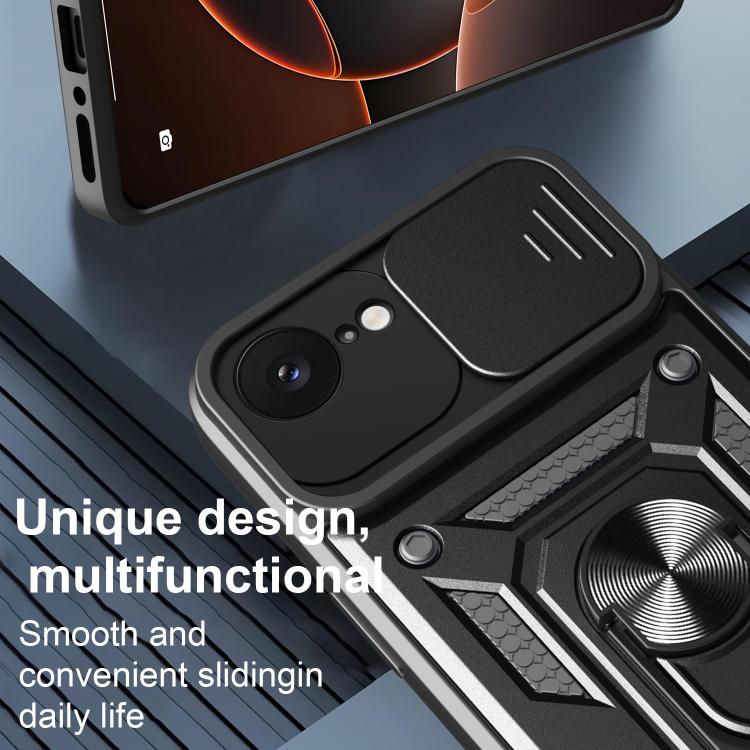 For iPhone 16e Sliding Camera Cover Design TPU+PC Phone Case(Blue) - free shipping - PMC TechLife - Order now!