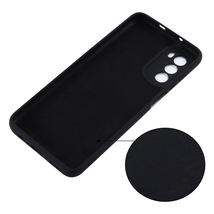 For Motorola Moto G71s 5G Pure Color Liquid Silicone Shockproof Phone Case(Black) - Motorola Cases by PMC TechLife | Online Shopping South Africa | PMC TechLife | Buy Now Pay Later Mobicred