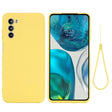 For Motorola Moto G71s 5G Pure Color Liquid Silicone Shockproof Phone Case(Yellow) - Motorola Cases by PMC TechLife | Online Shopping South Africa | PMC TechLife | Buy Now Pay Later Mobicred