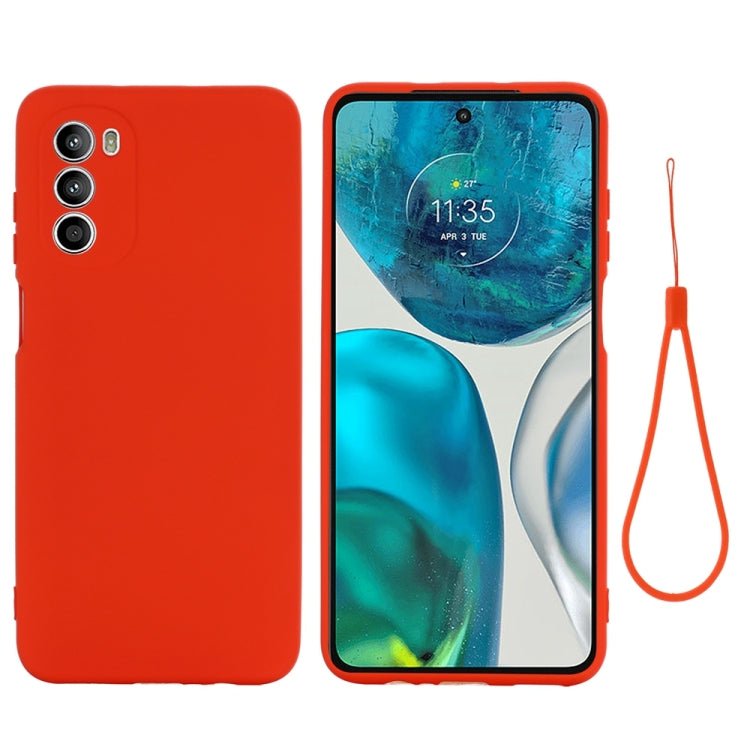 For Motorola Moto G71s 5G Pure Color Liquid Silicone Shockproof Phone Case(Red) - Motorola Cases by PMC TechLife | Online Shopping South Africa | PMC TechLife | Buy Now Pay Later Mobicred