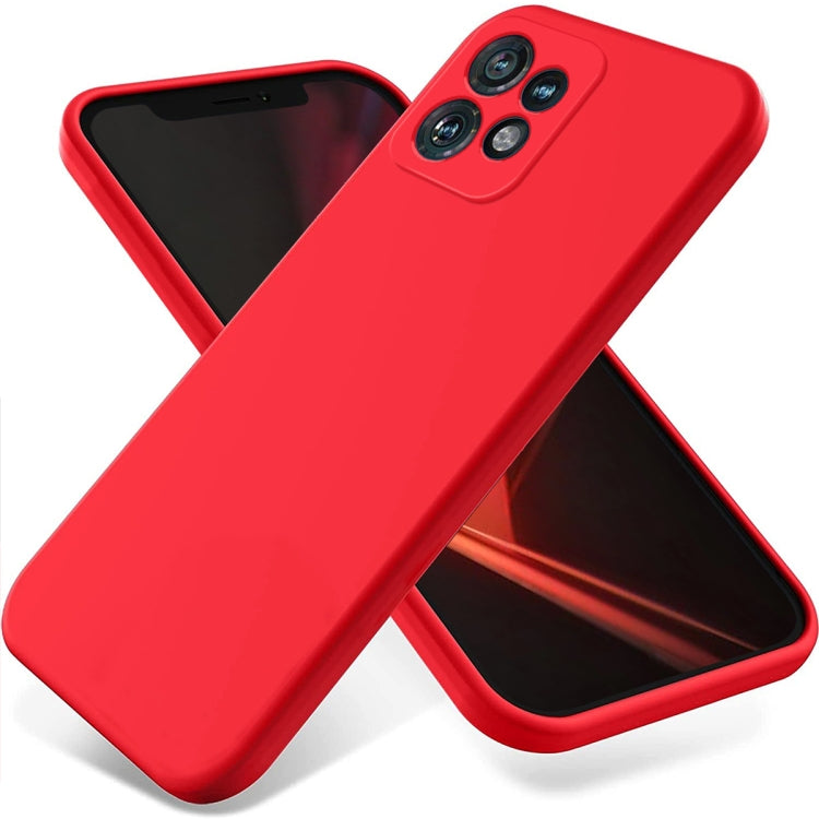 For Motorola Edge 40 Pro/Edge+ 2023/X40 Pure Color Liquid Silicone Shockproof Phone Case(Red) - Motorola Cases by PMC TechLife | Online Shopping South Africa | PMC TechLife | Buy Now Pay Later Mobicred