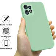 For Motorola Edge 40 Pro/Edge+ 2023/X40 Pure Color Liquid Silicone Shockproof Phone Case(Green)