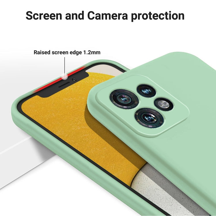 For Motorola Edge 40 Pro/Edge+ 2023/X40 Pure Color Liquid Silicone Shockproof Phone Case(Green) - Motorola Cases by PMC TechLife | Online Shopping South Africa | PMC TechLife | Buy Now Pay Later Mobicred