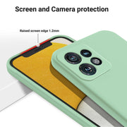 For Motorola Edge 40 Pro/Edge+ 2023/X40 Pure Color Liquid Silicone Shockproof Phone Case(Green)