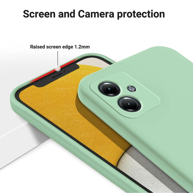 For Motorola Moto G64 Solid Color Liquid Silicone Dropproof Full Coverage Phone Case(Green) - Motorola Cases by PMC TechLife | Online Shopping South Africa | PMC TechLife | Buy Now Pay Later Mobicred