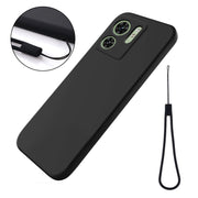For Motorola Edge 2023 Solid Color Liquid Silicone Dropproof Full Coverage Phone Case(Black)
