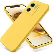 For Motorola Edge 2023 Solid Color Liquid Silicone Dropproof Full Coverage Phone Case(Yellow)