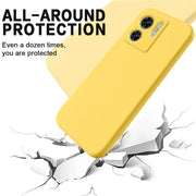 For Motorola Edge 2023 Solid Color Liquid Silicone Dropproof Full Coverage Phone Case(Yellow)