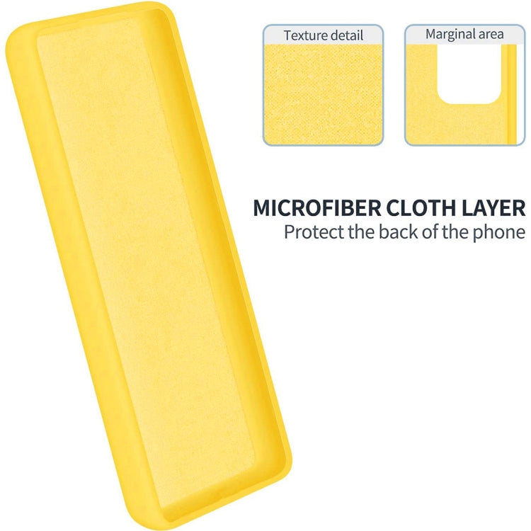 For Motorola Edge 2023 Solid Color Liquid Silicone Dropproof Full Coverage Phone Case(Yellow)