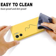 For Motorola Edge 2023 Solid Color Liquid Silicone Dropproof Full Coverage Phone Case(Yellow)