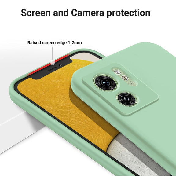 For Motorola Edge 2023 Solid Color Liquid Silicone Dropproof Full Coverage Phone Case(Green)