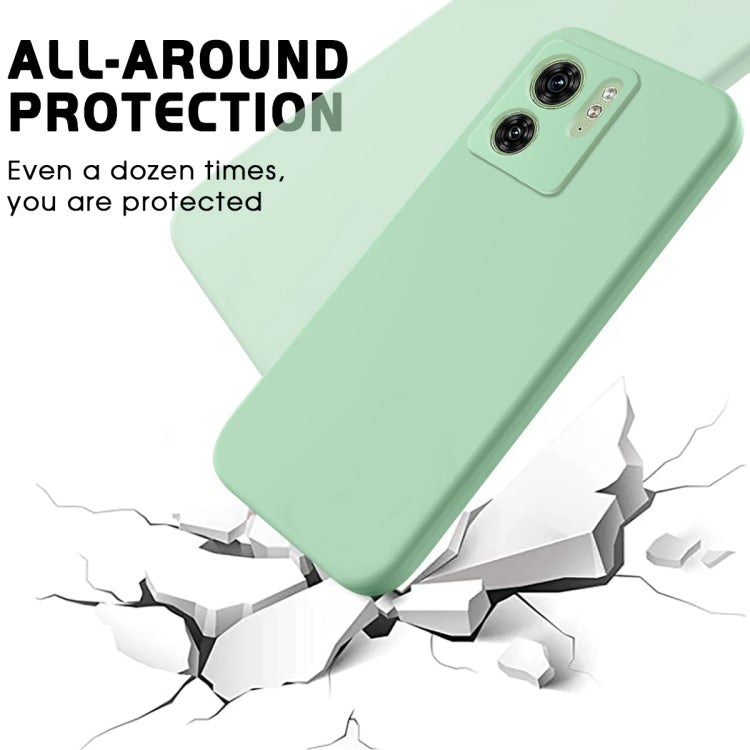For Motorola Edge 2023 Solid Color Liquid Silicone Dropproof Full Coverage Phone Case(Green)