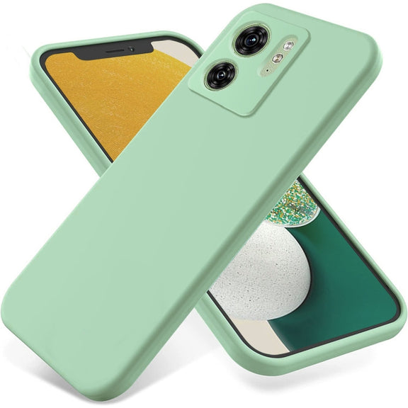 For Motorola Edge 2023 Solid Color Liquid Silicone Dropproof Full Coverage Phone Case(Green)