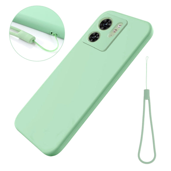 For Motorola Edge 2023 Solid Color Liquid Silicone Dropproof Full Coverage Phone Case(Green)
