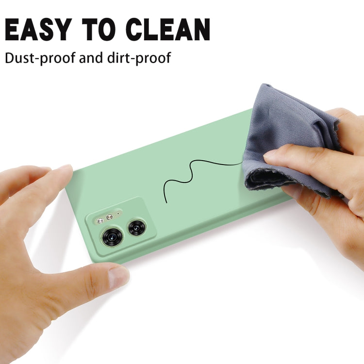 For Motorola Edge 2023 Solid Color Liquid Silicone Dropproof Full Coverage Phone Case(Green)