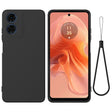 For Motorola Moto E14 Solid Color Liquid Silicone Dropproof Full Coverage Phone Case(Black) - free shipping - PMC TechLife - Order now!
