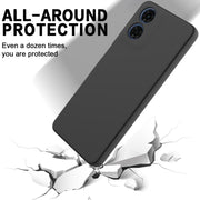 For Motorola Moto E14 Solid Color Liquid Silicone Dropproof Full Coverage Phone Case(Black)