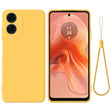 For Motorola Moto E14 Solid Color Liquid Silicone Dropproof Full Coverage Phone Case(Yellow) - free shipping - PMC TechLife - Order now!