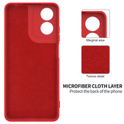 For Motorola Moto E14 Solid Color Liquid Silicone Dropproof Full Coverage Phone Case(Red)