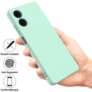 For Motorola Moto E14 Solid Color Liquid Silicone Dropproof Full Coverage Phone Case(Green)