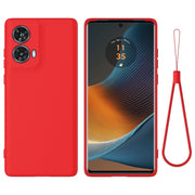For Motorola S50 Neo Solid Color Liquid Silicone Dropproof Full Coverage Phone Case(Red)