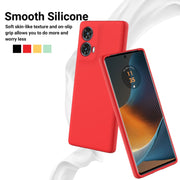 For Motorola S50 Neo Solid Color Liquid Silicone Dropproof Full Coverage Phone Case(Red)