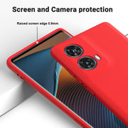 For Motorola S50 Neo Solid Color Liquid Silicone Dropproof Full Coverage Phone Case(Red)