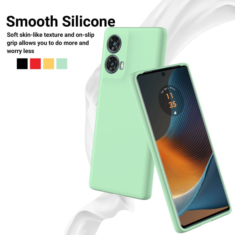 For Motorola S50 Neo Solid Color Liquid Silicone Dropproof Full Coverage Phone Case(Green)