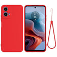 For Motorola Moto G Power 2024 Solid Color Liquid Silicone Dropproof Full Coverage Phone Case(Red) - free shipping - PMC Jewellery - Order now!