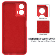 For Motorola Moto G Power 2024 Solid Color Liquid Silicone Dropproof Full Coverage Phone Case(Red)