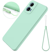 For Motorola Moto G45 Solid Color Liquid Silicone Dropproof Full Coverage Phone Case(Green)