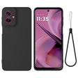 For Motorola Moto G55 Solid Color Liquid Silicone Dropproof Full Coverage Phone Case(Black) - free shipping - PMC TechLife - Order now!