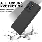For Motorola Moto G Power 2025 Solid Color Liquid Silicone Dropproof Full Coverage Phone Case(Black)
