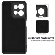 For Motorola Moto G Power 2025 Solid Color Liquid Silicone Dropproof Full Coverage Phone Case(Black)
