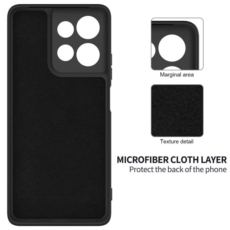 For Motorola Moto G Power 2025 Solid Color Liquid Silicone Dropproof Full Coverage Phone Case(Black)