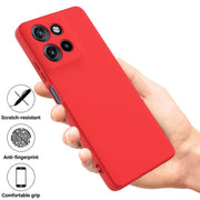 For Motorola Moto G Power 2025 Solid Color Liquid Silicone Dropproof Full Coverage Phone Case(Red)