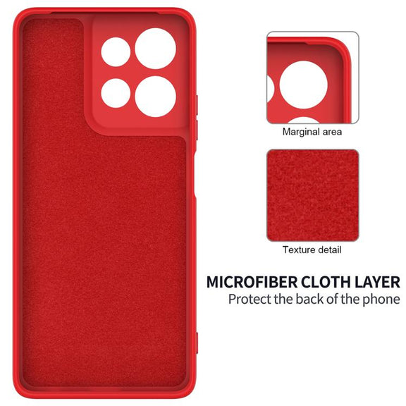 For Motorola Moto G Power 2025 Solid Color Liquid Silicone Dropproof Full Coverage Phone Case(Red)