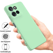 For Motorola Moto G Power 2025 Solid Color Liquid Silicone Dropproof Full Coverage Phone Case(Green)
