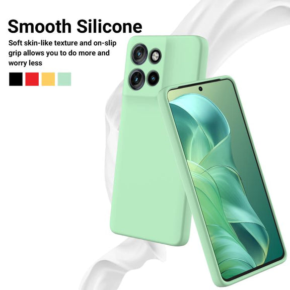 For Motorola Moto G Power 2025 Solid Color Liquid Silicone Dropproof Full Coverage Phone Case(Green)