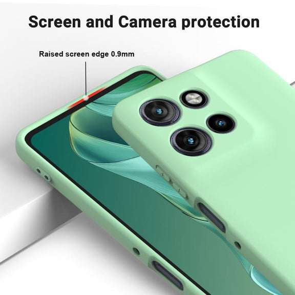 For Motorola Moto G Power 2025 Solid Color Liquid Silicone Dropproof Full Coverage Phone Case(Green)