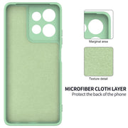 For Motorola Moto G Power 2025 Solid Color Liquid Silicone Dropproof Full Coverage Phone Case(Green)