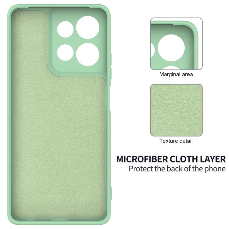 For Motorola Moto G Power 2025 Solid Color Liquid Silicone Dropproof Full Coverage Phone Case(Green)