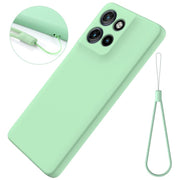 For Motorola Moto G Power 2025 Solid Color Liquid Silicone Dropproof Full Coverage Phone Case(Green)