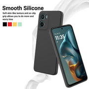 For Motorola Moto G05 / E15 Solid Color Liquid Silicone Dropproof Full Coverage Phone Case(Black)