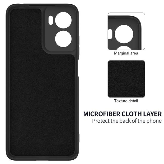 For Motorola Moto G05 / E15 Solid Color Liquid Silicone Dropproof Full Coverage Phone Case(Black)