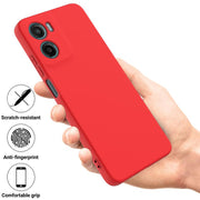 For Motorola Moto G05 / E15 Solid Color Liquid Silicone Dropproof Full Coverage Phone Case(Red)