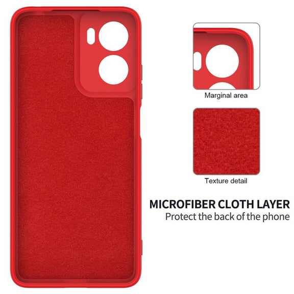 For Motorola Moto G05 / E15 Solid Color Liquid Silicone Dropproof Full Coverage Phone Case(Red)