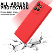 For Motorola Moto G15 Solid Color Liquid Silicone Dropproof Full Coverage Phone Case(Red)