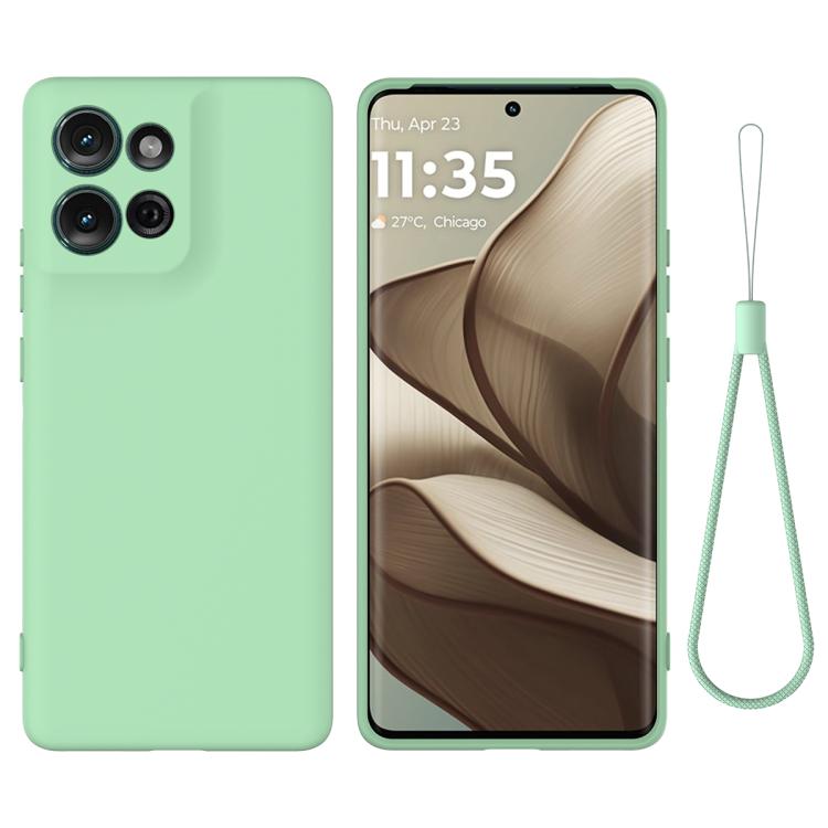 For Motorola Moto G 2025 Solid Color Liquid Silicone Dropproof Full Coverage Phone Case(Green) - free shipping - PMC TechLife - Order now!
